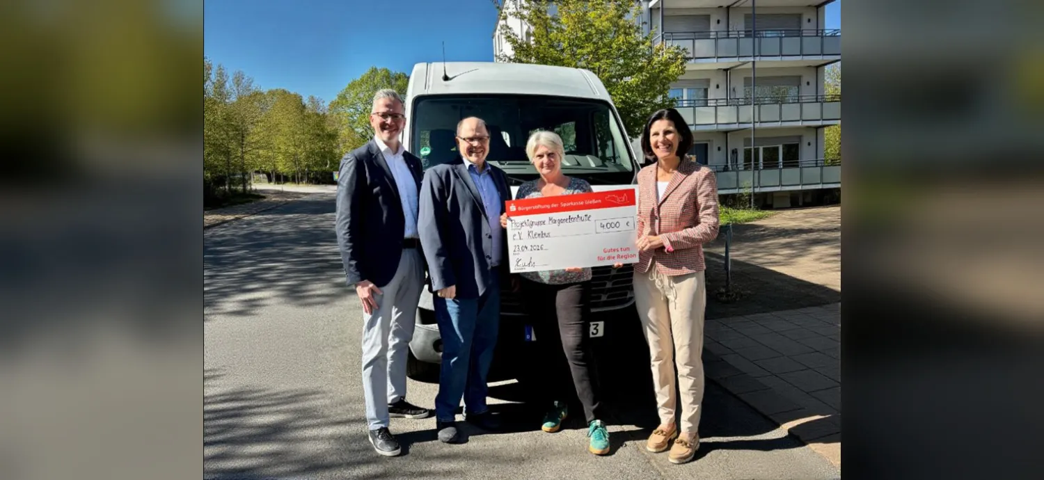 Bürgerstiftung der Sparkasse Gießen unterstützt Margarethenhütte e.V.