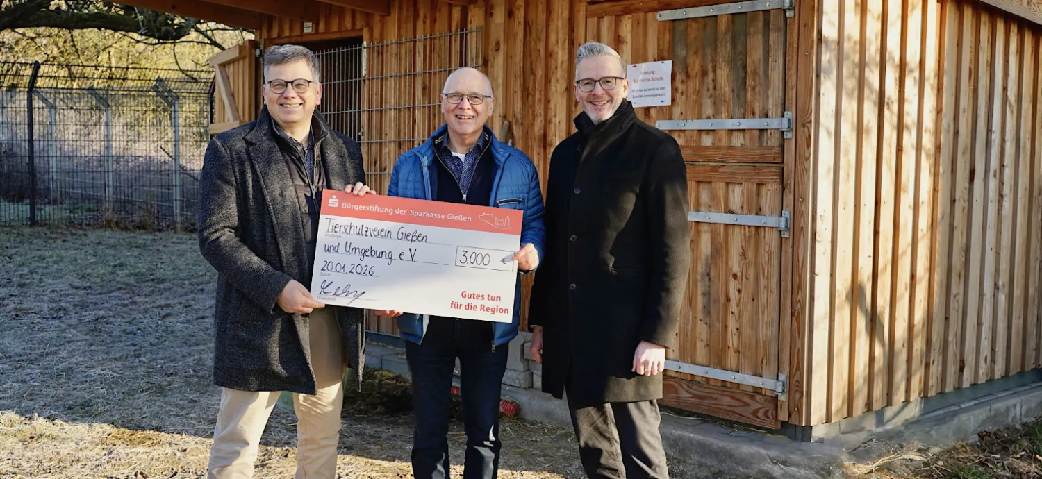 Bürgerstiftung der Sparkasse Gießen unterstützt „Unsere kleine Farm“
