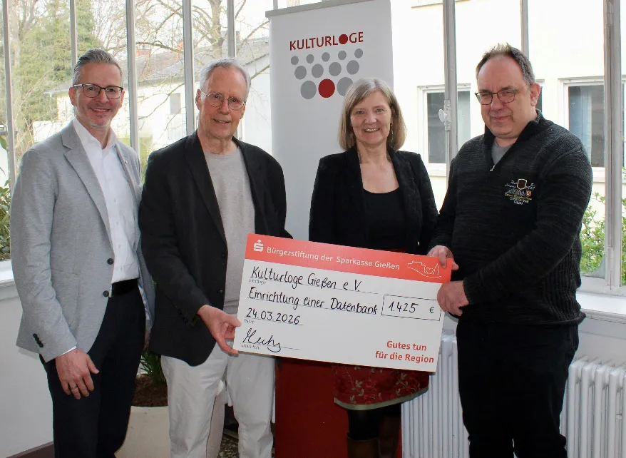 Bürgerstiftung der Spakrasse Gießen unterstützt Kulturloge
