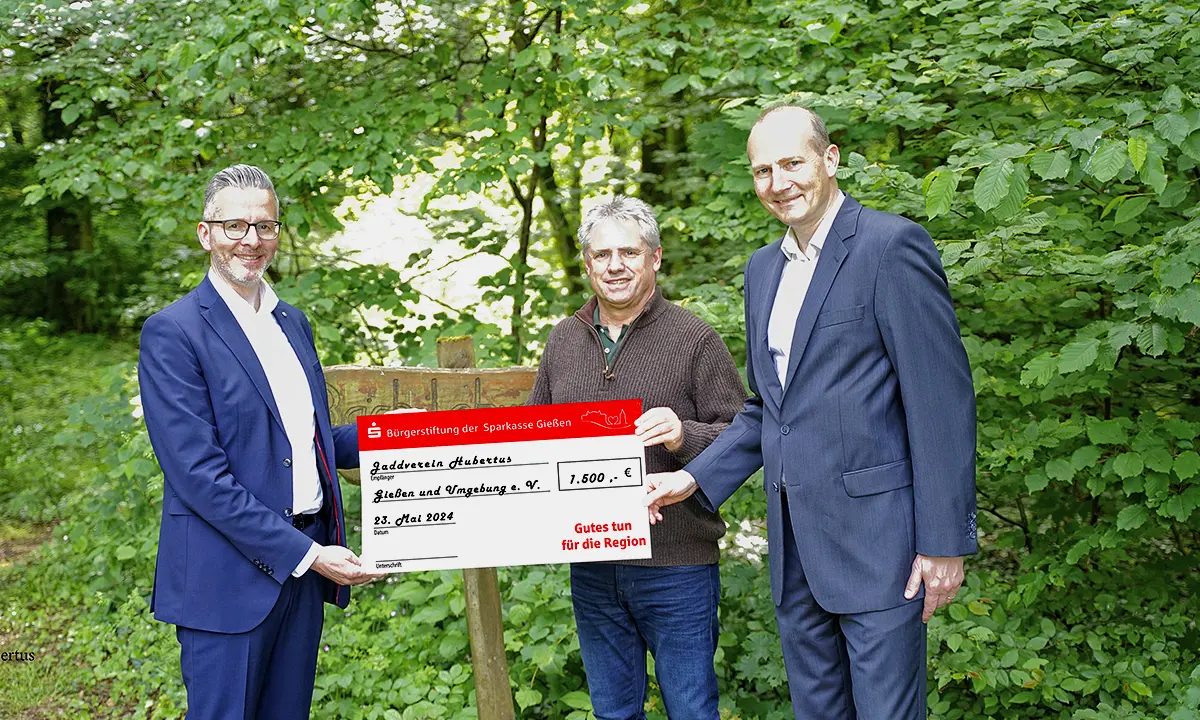 Bürgerstiftung unterstützt Jagdverein Hubertus Gießen e.V.