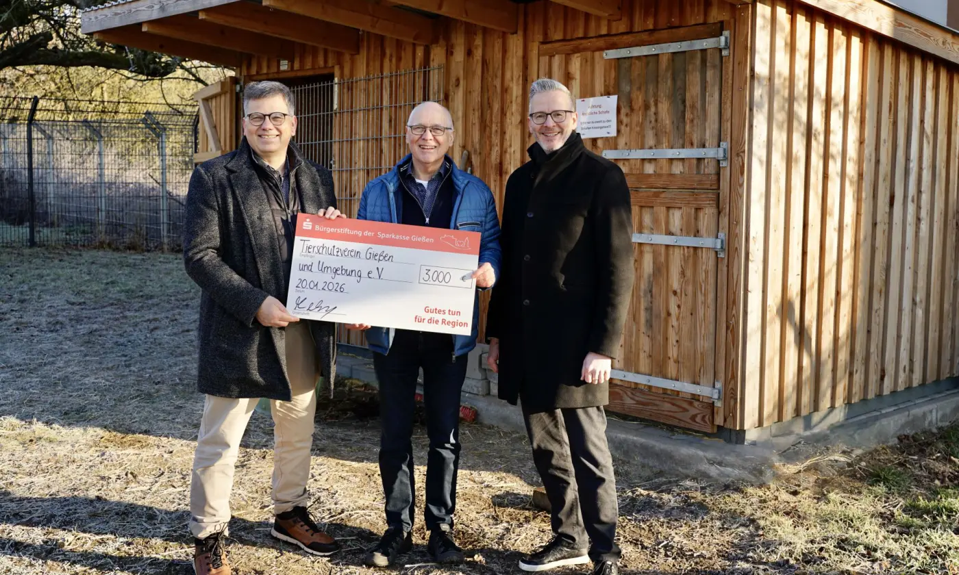 Bürgerstiftung der Sparkasse Gießen unterstützt Projekt „Unsere kleine Farm“