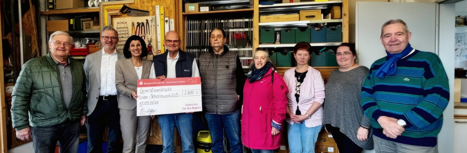 Bürgerstiftung SK Gießen unterstützt Generationenbrücke Linden