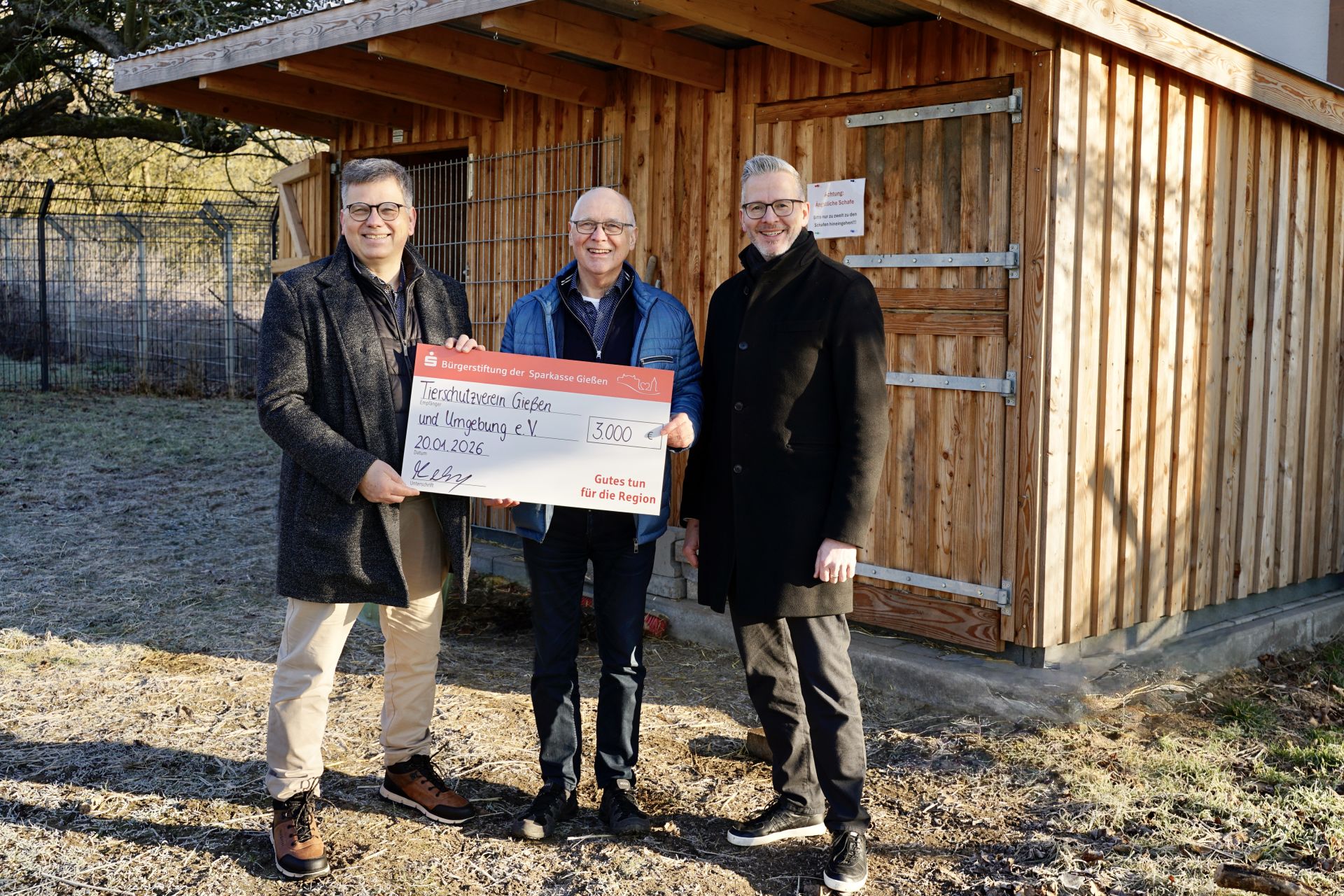 Bürgerstiftung der Sparkasse Gießen unterstützt Projekt „Unsere kleine Farm“